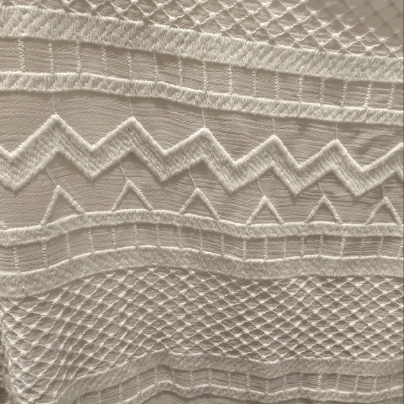 DKNY Cream Lace Lined Shift Sleeveless Dress Back Zip Size 6 - Picture 10 of 13